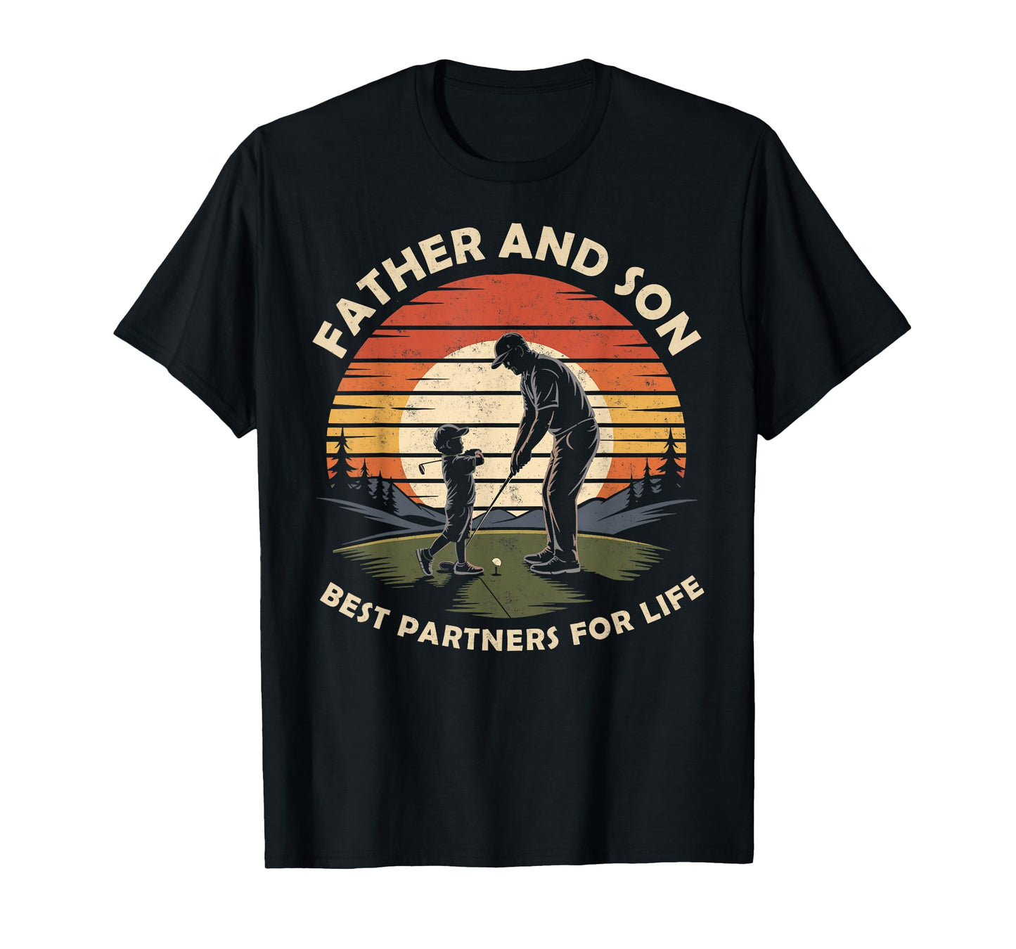 Father & Son Best Partners for Life Golf Golfing Golfer Tee T-Shirt
