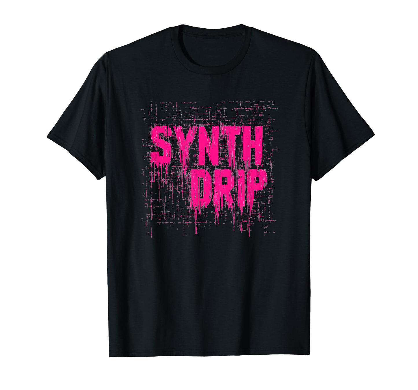 Cool Synth Drip Emblem Costume T-Shirt