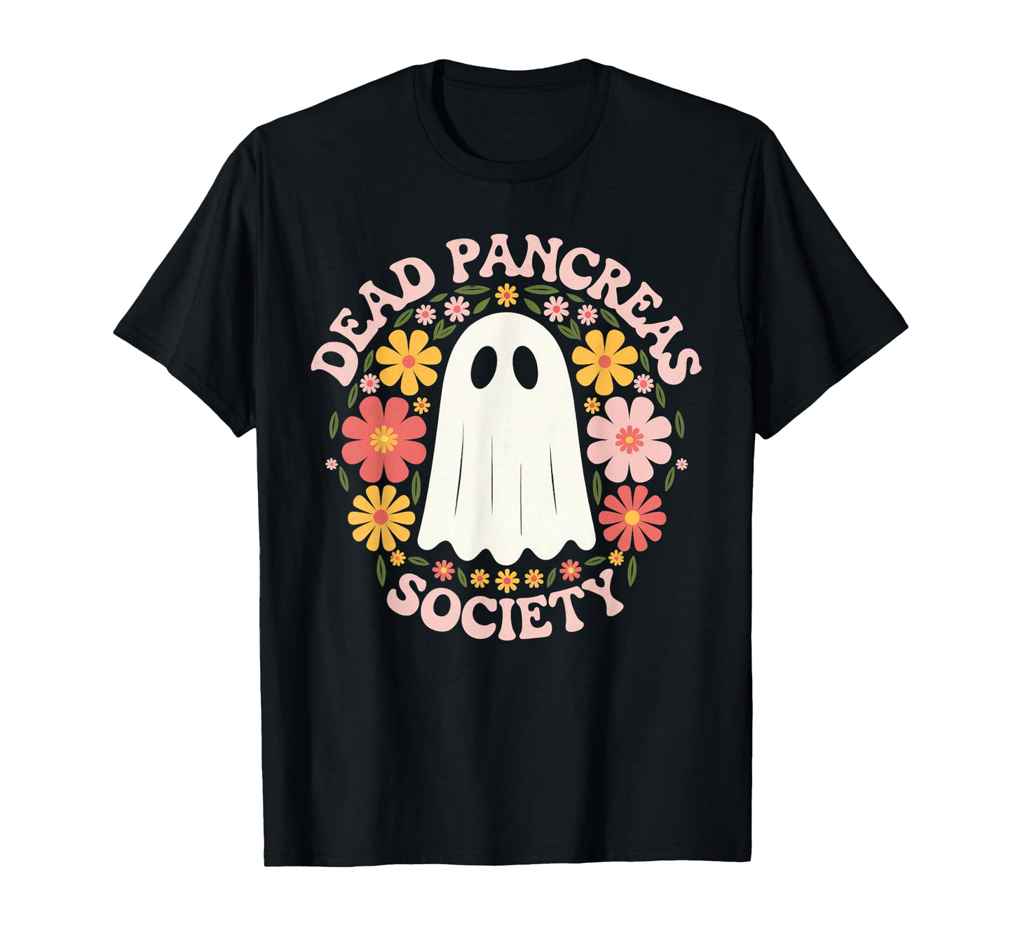 Dead Pancreas Society Ghost Diabetes Awareness T-Shirt