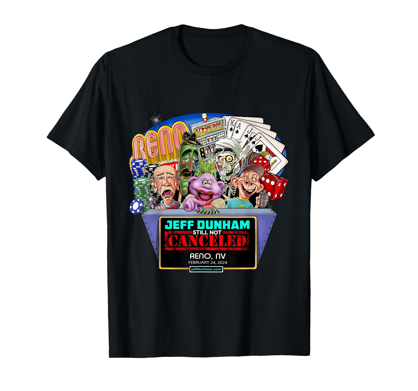 Jeff Dunham Reno, NV (2024) T-Shirt