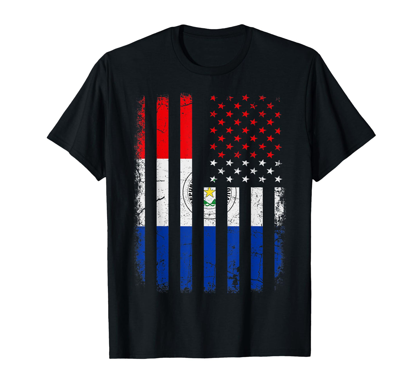 Paraguayan American Flag Paraguayan Roots Paraguay America Women Kids Men T-Shirt
