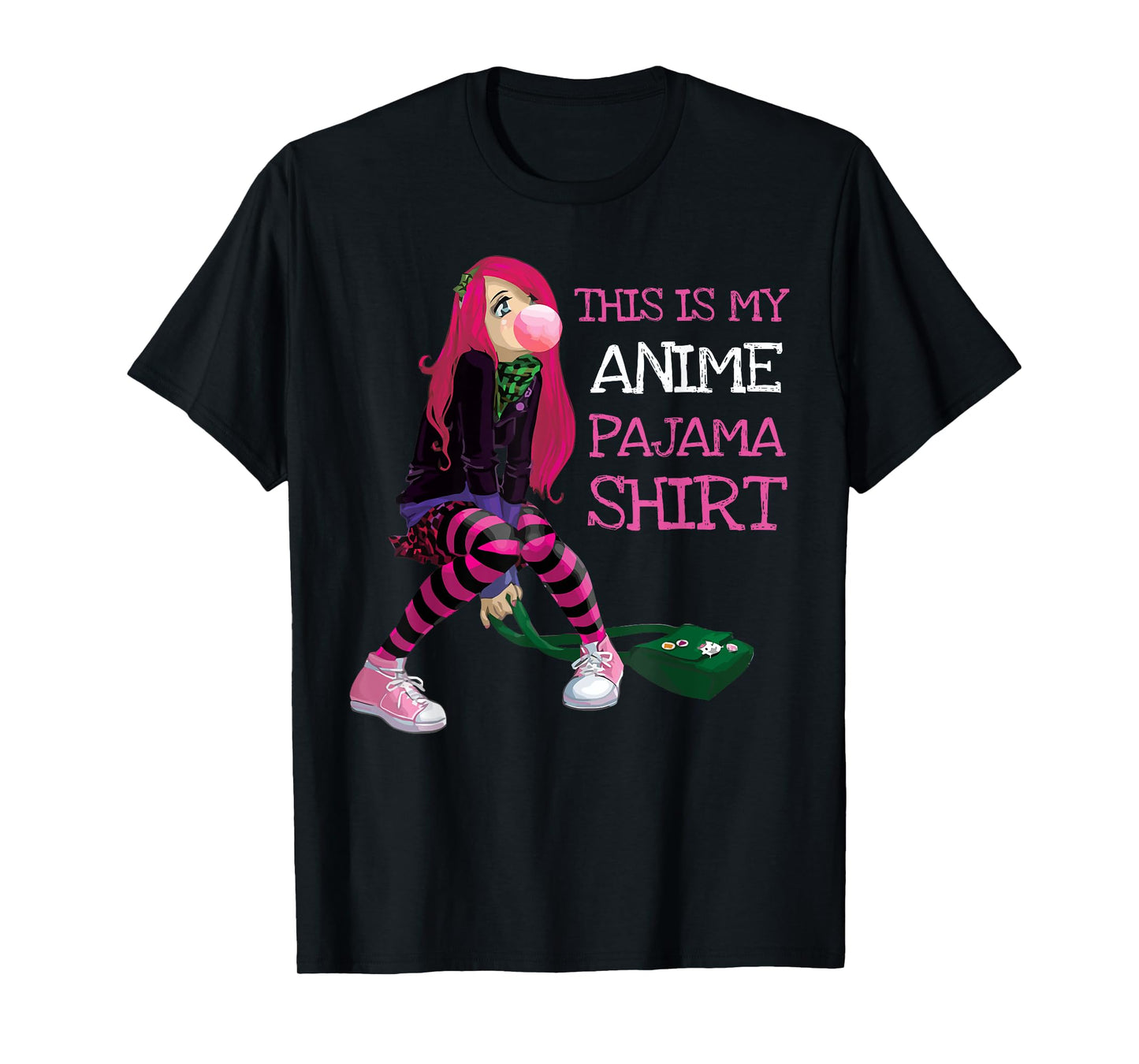 This Is My Anime Pajama Kawaii Anime Girl Goth Teen Kids T-Shirt