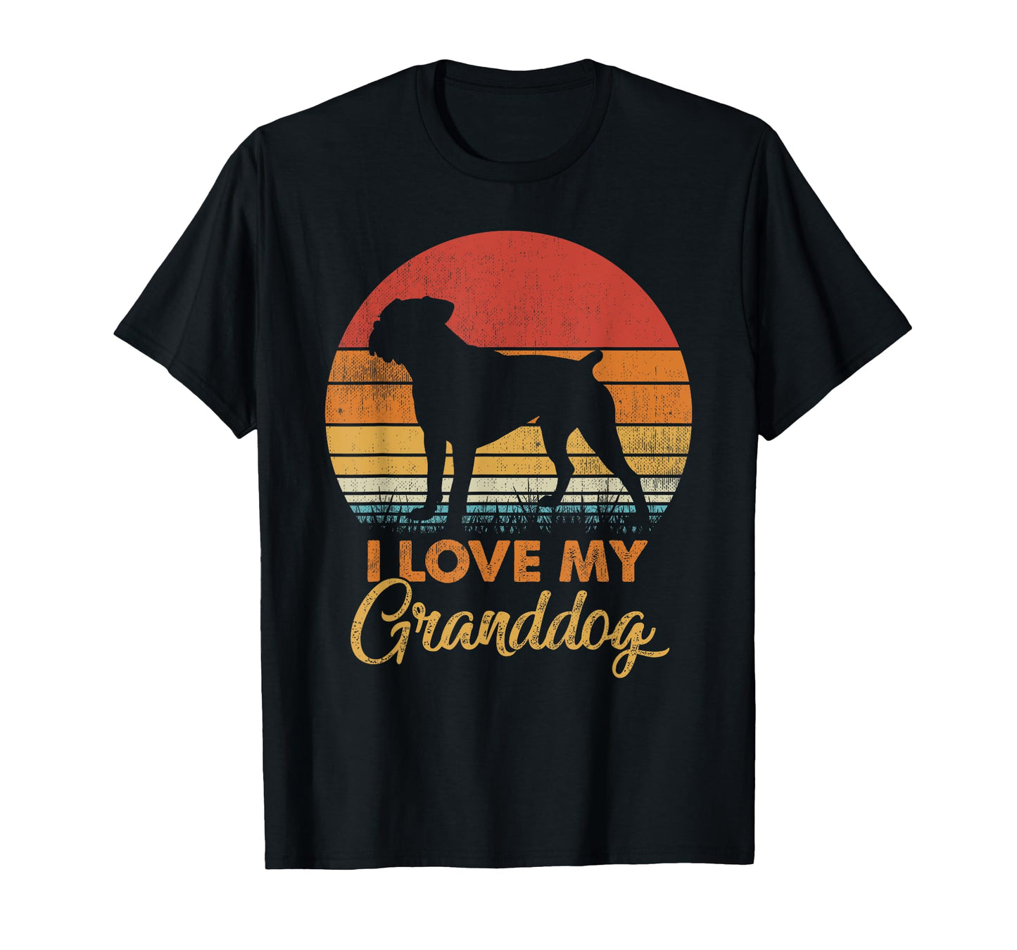 Love My Granddog Boxer Grandparents T-Shirt