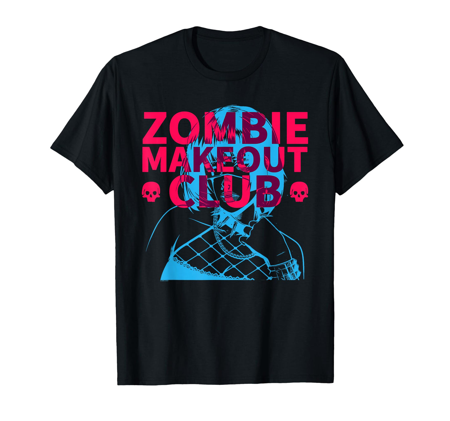 Zombie Makeout Club Punk Girl Overlap T-Shirt