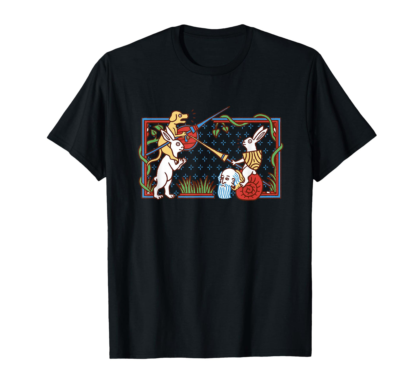Tjostendes Killer Rabbit Knight of Coconut Medieval T-Shirt