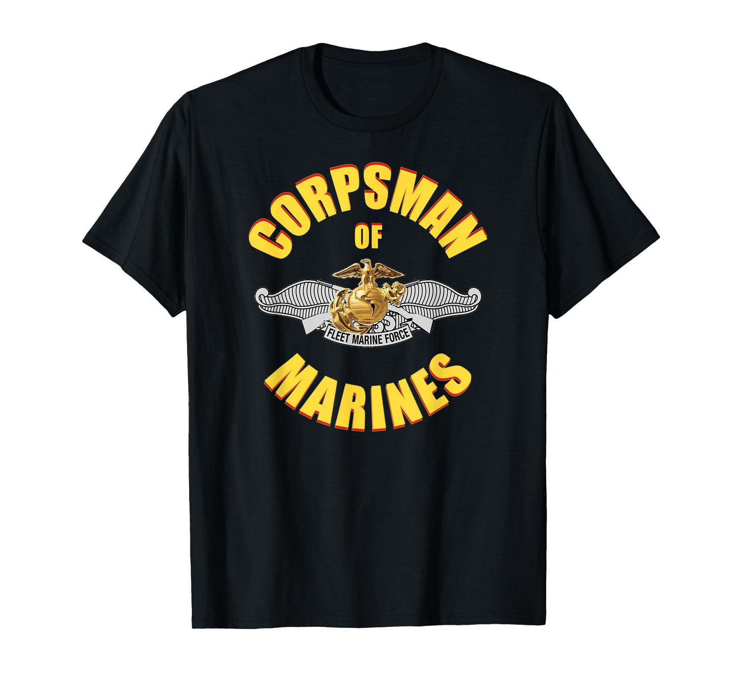 8404 Combat Corpsman: Eagle Globe Anchor Veteran T-Shirt