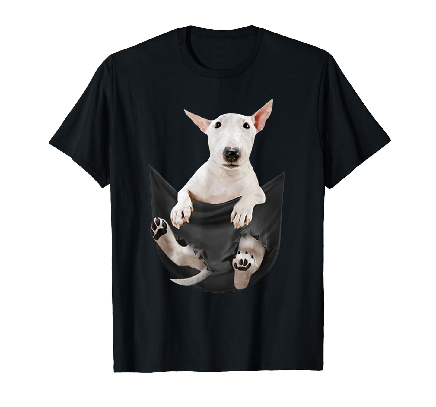 Funny Bull Terrier in Your Pocket for Bull Terrier Lovers T-Shirt