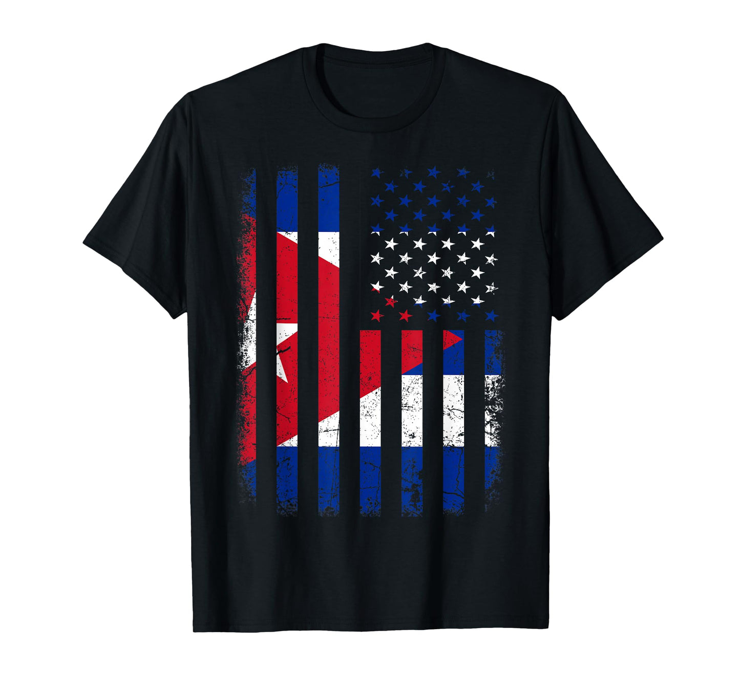 Cuban American Flag Cuban Roots Cuba America T-Shirt