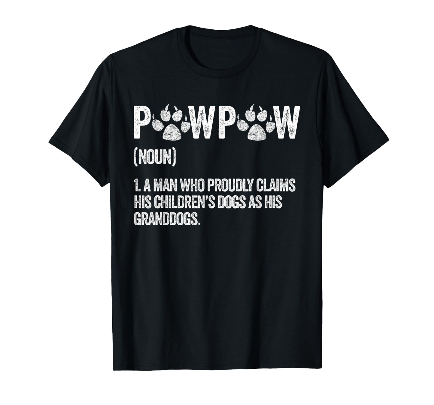 Funny Best Dog Grandpa Ever PawPaw Apparel Retro GrandPaw Men T-Shirt