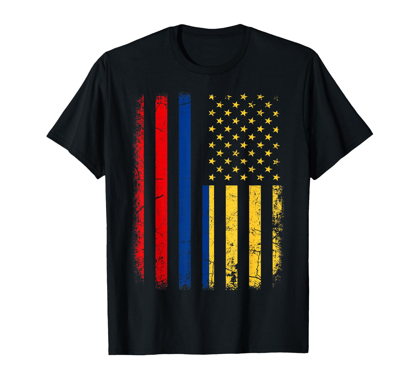 Colombian American Flag Colombian Roots Colombia America T-Shirt