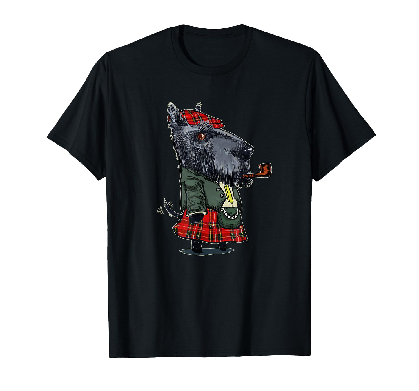 Funny Scottish Terrier Scotland Kilt Gift T-Shirt
