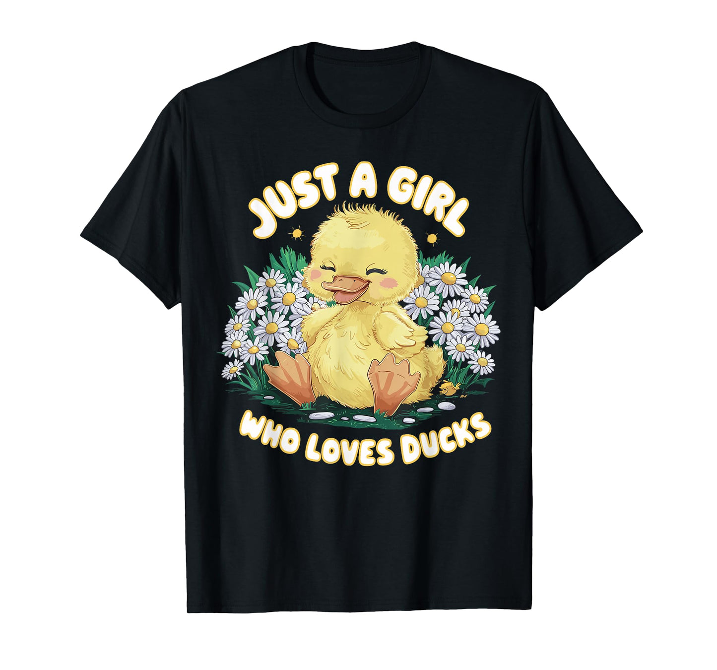 Just a Girl Who Loves Ducks Cute Duck T-Shirt