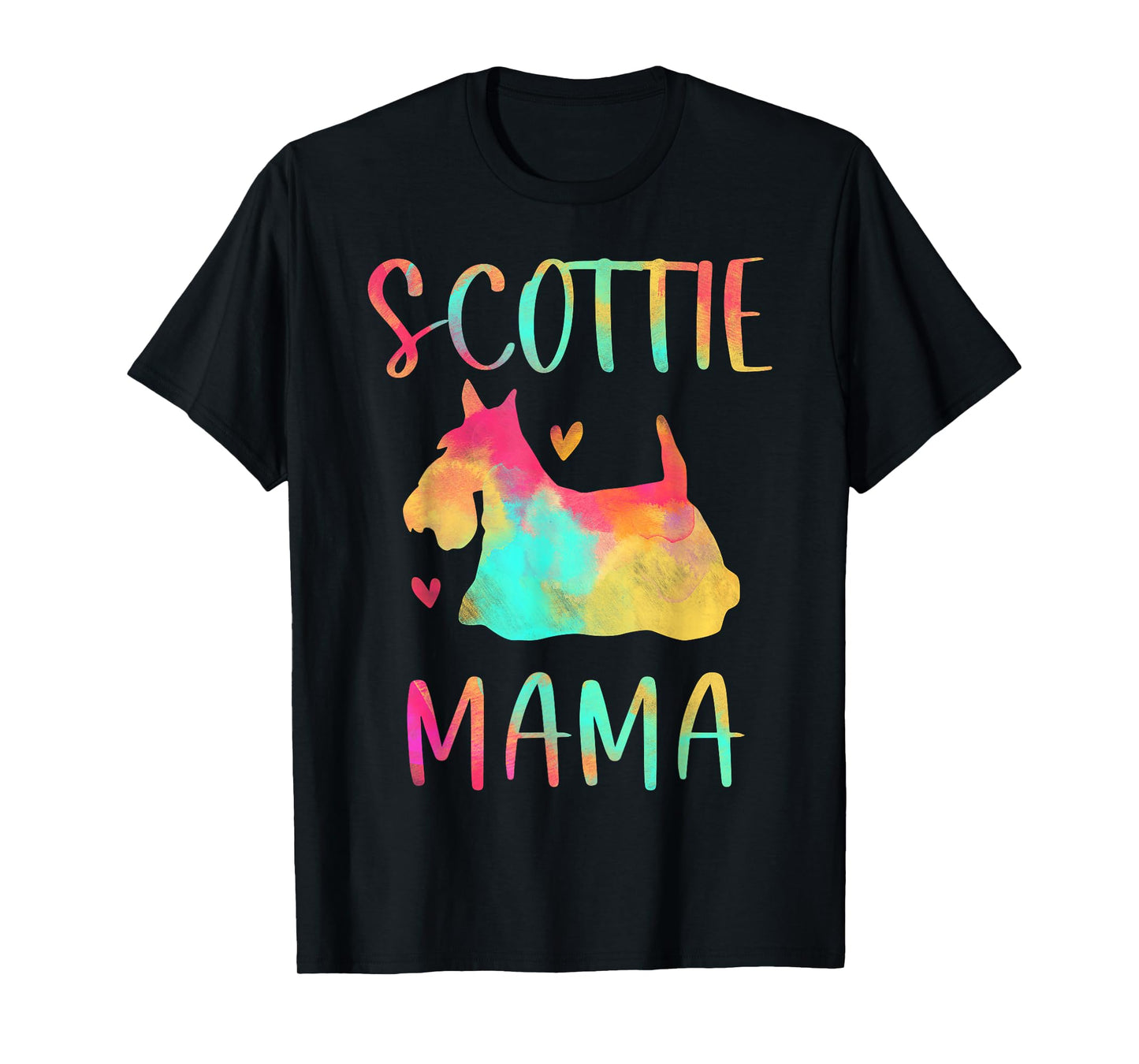 Scottie Mama Colorful Scottish Terrier Gifts Dog Mom T-Shirt