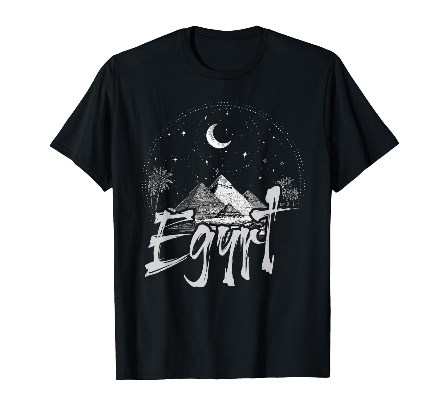 Egypt | Vacation Travel | Pyramids Moon T-Shirt