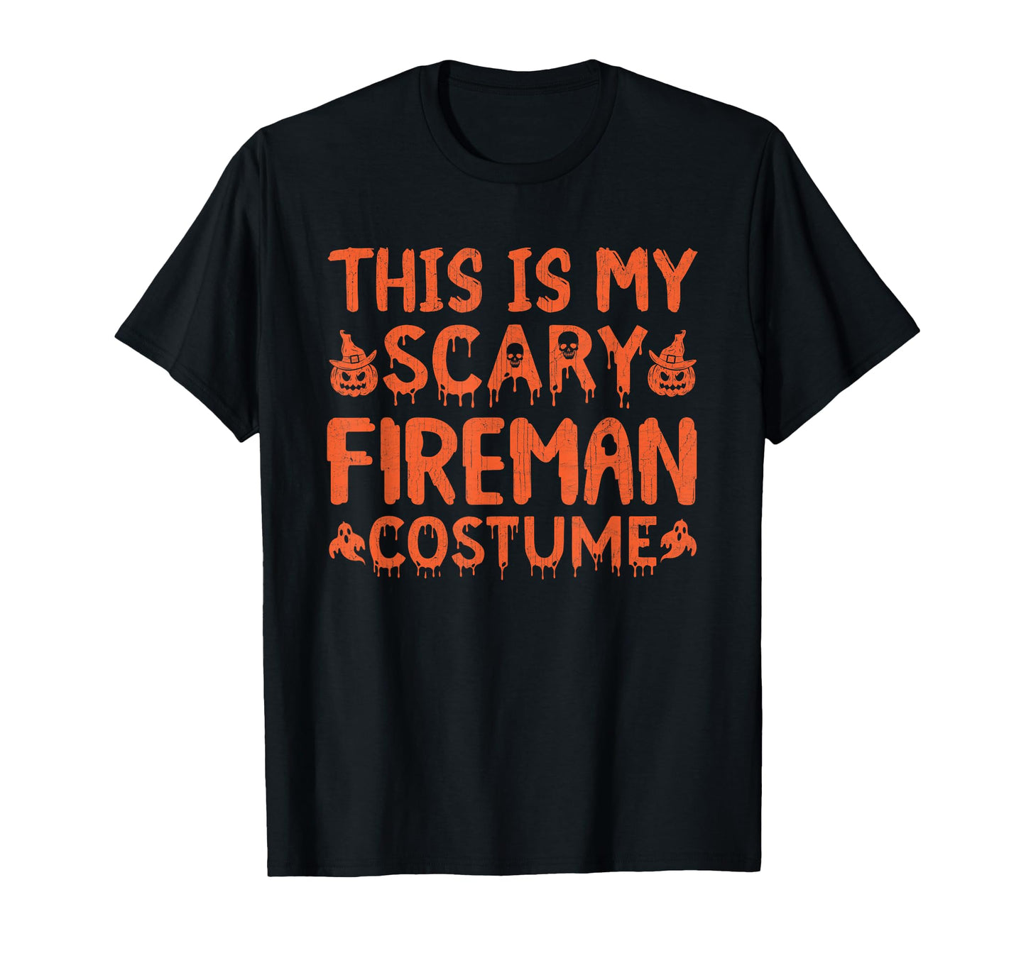 This is My Halloween Costume Funny Fireman Halloween T-Shirt