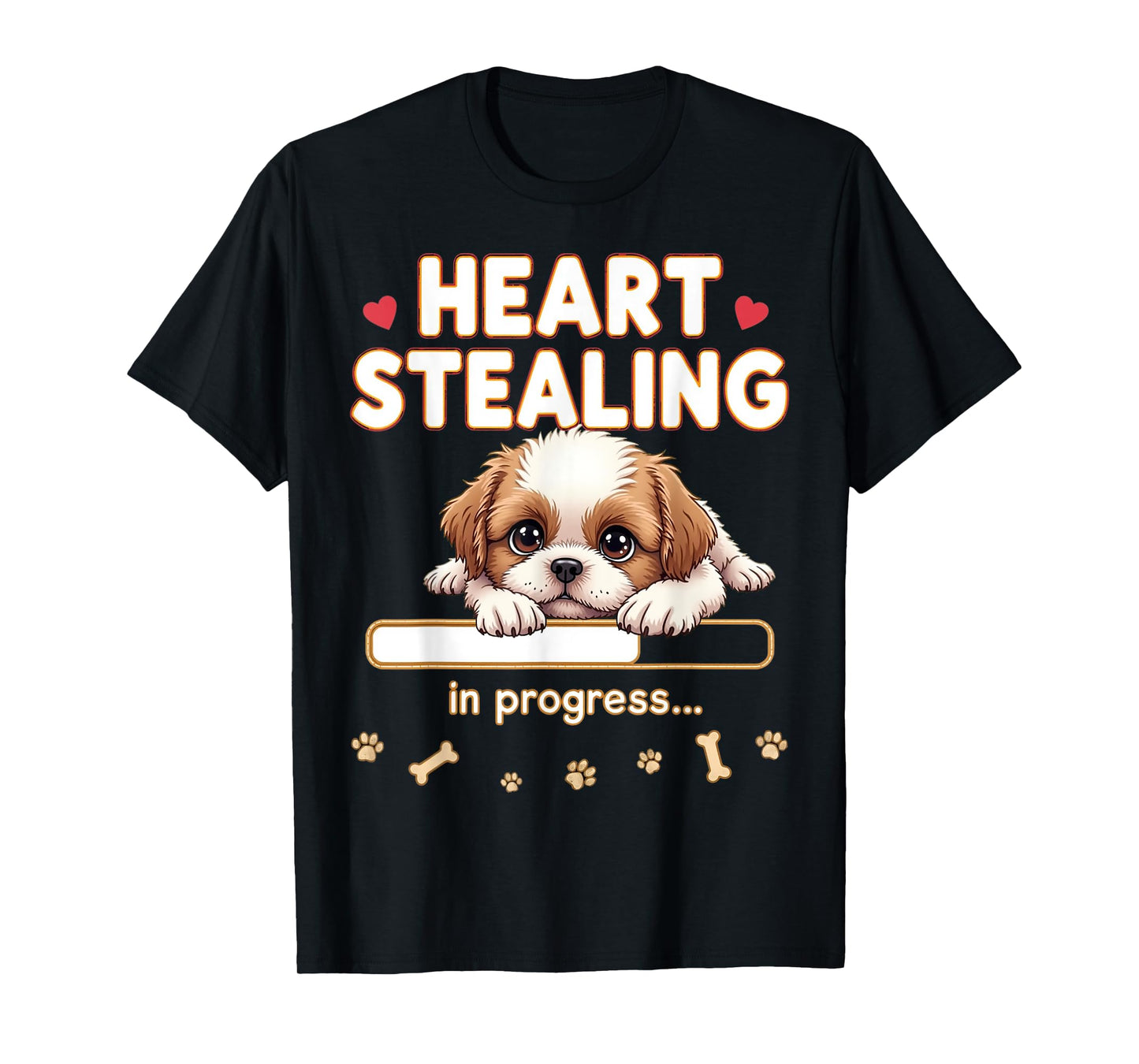 Heart Shih Tzu Dog Funny Gift Shih Tzu Puppy T-Shirt