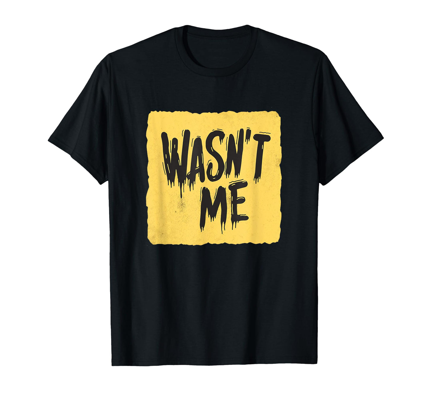 Yellow Wasn't me Speech Emblem T-Shirt