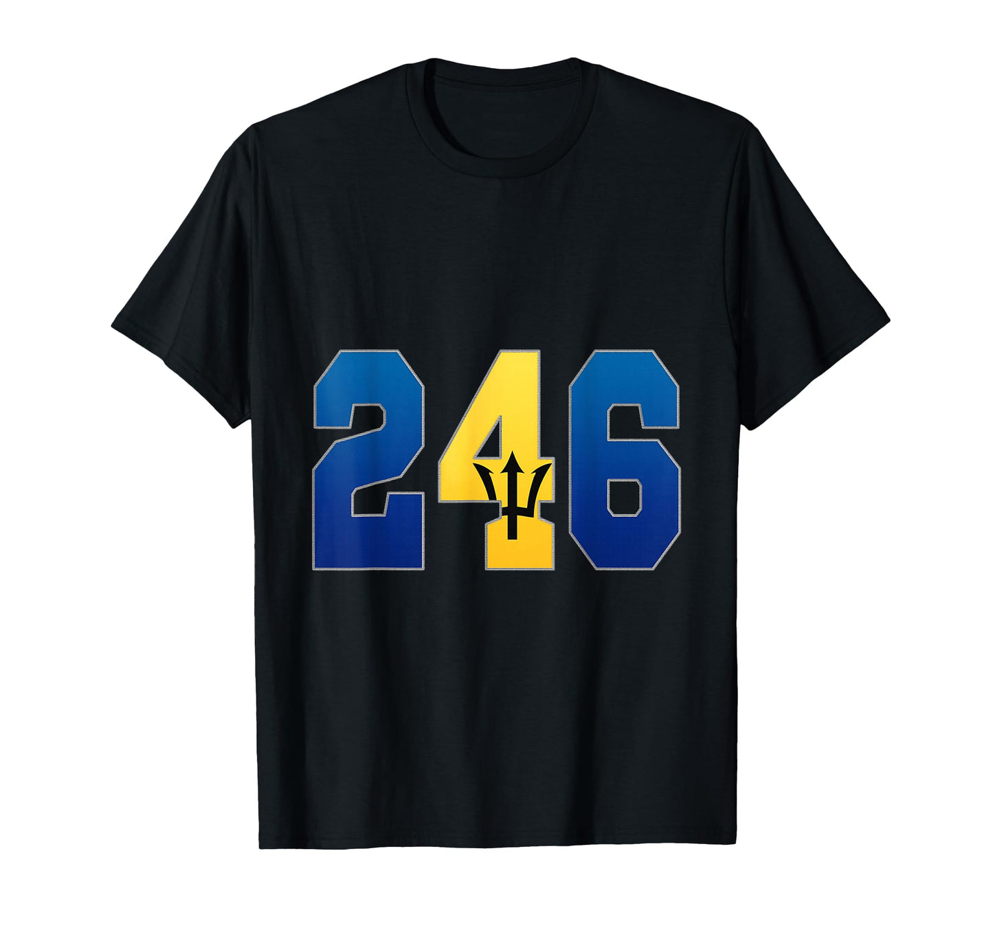 Bajan shirt Barbados tee shirt area country code 246 T-Shirt