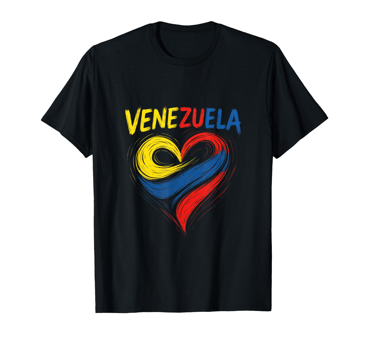 Venezuela - Heart Flag National Souvenir T-Shirt