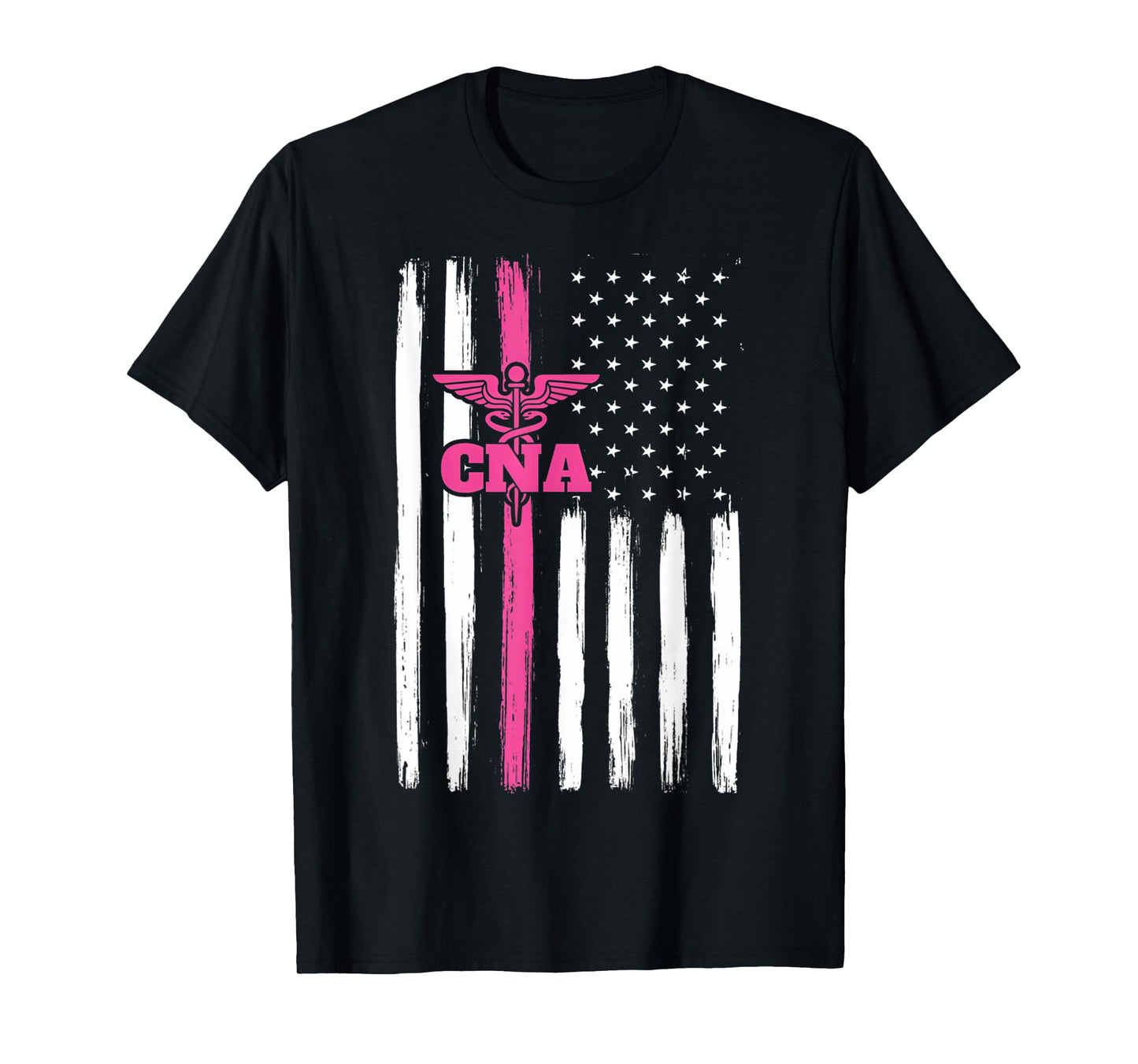 Vintage USA CNA Certified Nurse Assistant American Flag Women Men T-Shirt