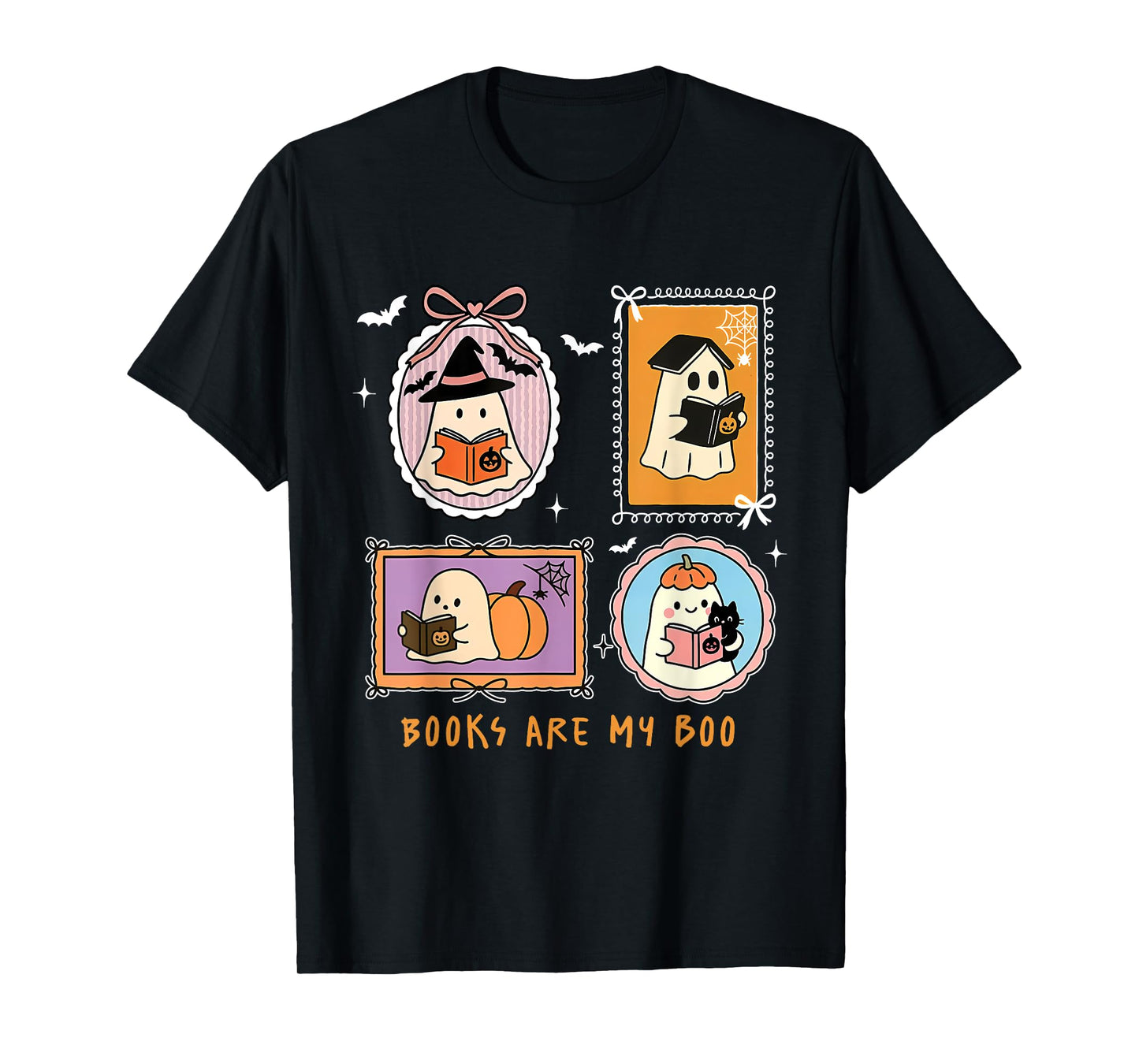 Books are My Boo Funny Halloween T-Shirt