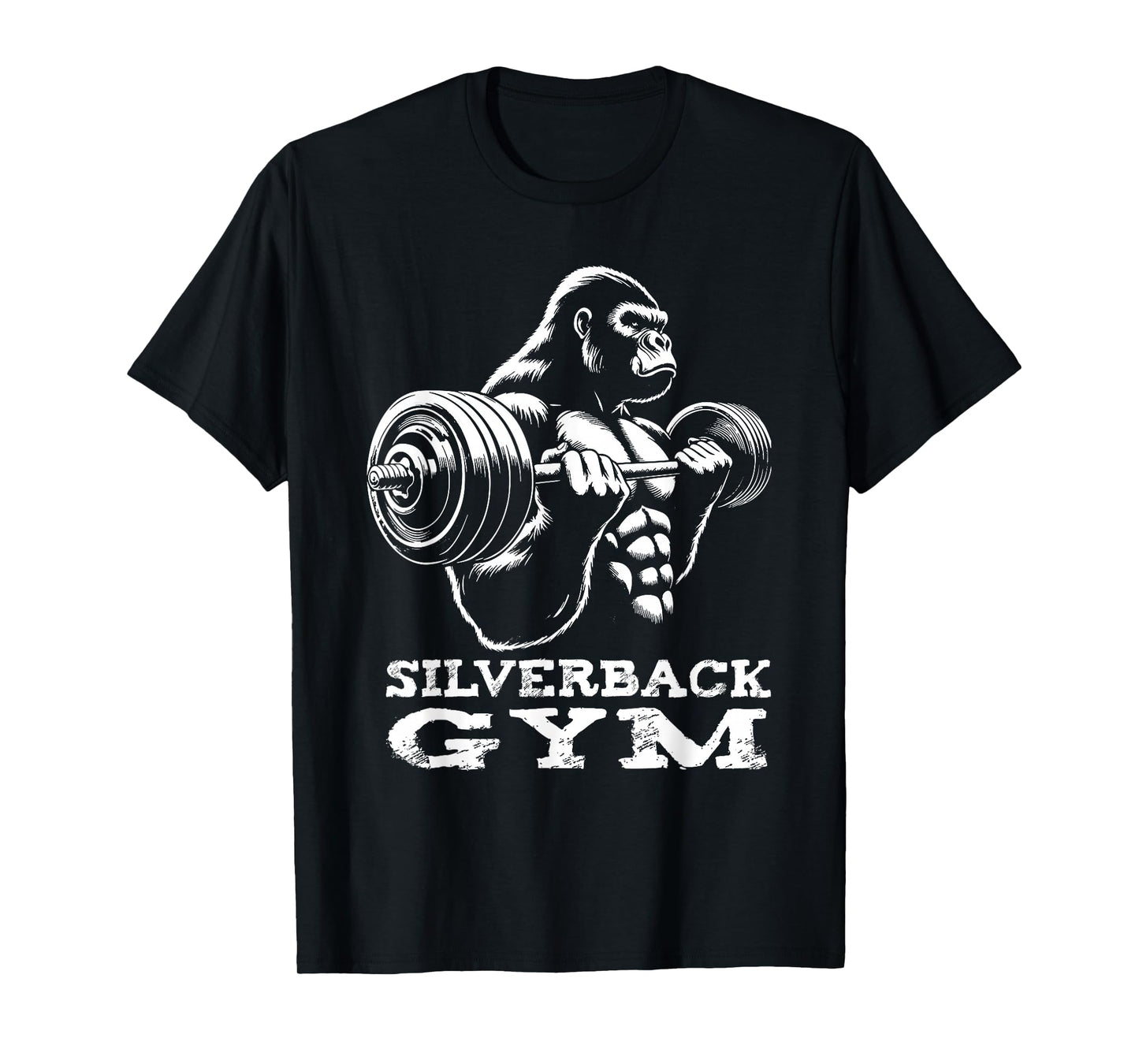 Silverback Gym Gorilla Weightlifting Workout Fitness T-Shirt