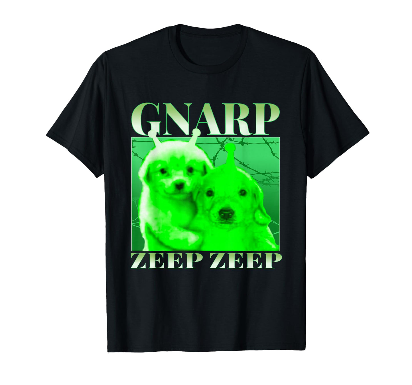Glerp Glorp Funny Alien Dog Meme Brainrot Dank Memes T-Shirt
