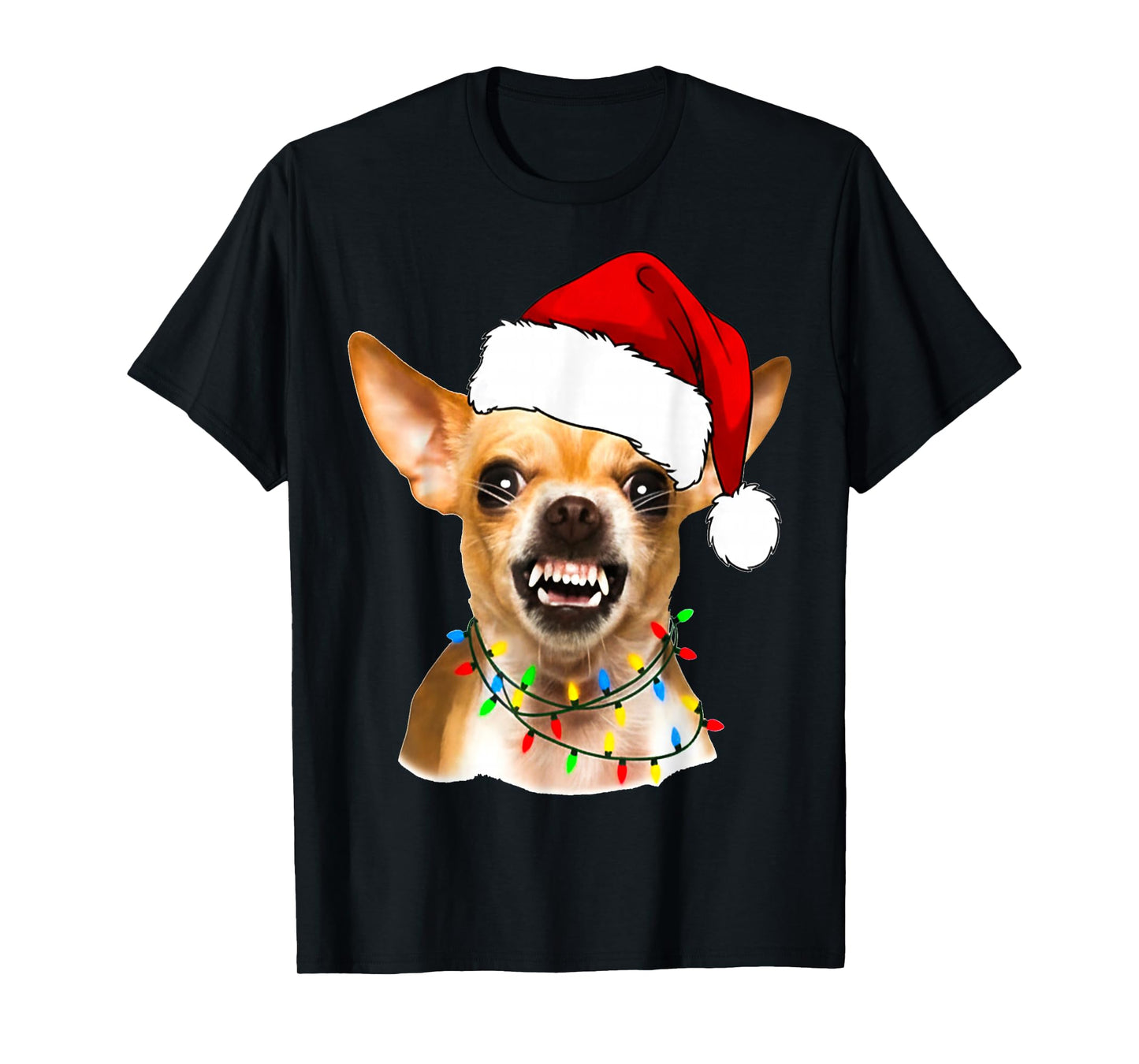 Funny Chihuahua Christmas Shirt for Dog Lovers Women T-Shirt