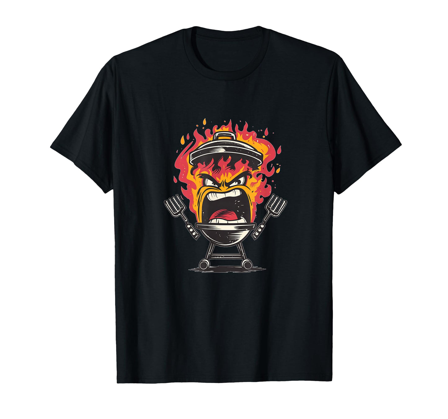 Hot Barbecue Costume with Fire and Flames T-Shirt