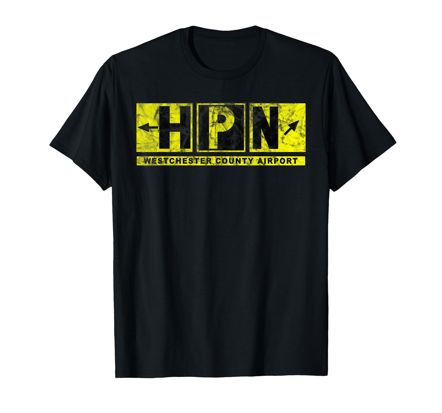 HPN Westchester County Airport Taxiway Sign Pilot Vintage T-Shirt