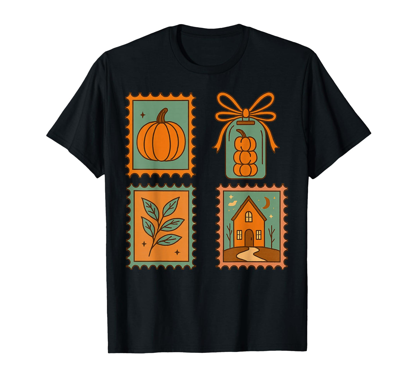 Thanksgiving Vintage Boho Floral Fall Vibes Funny Coquette T-Shirt