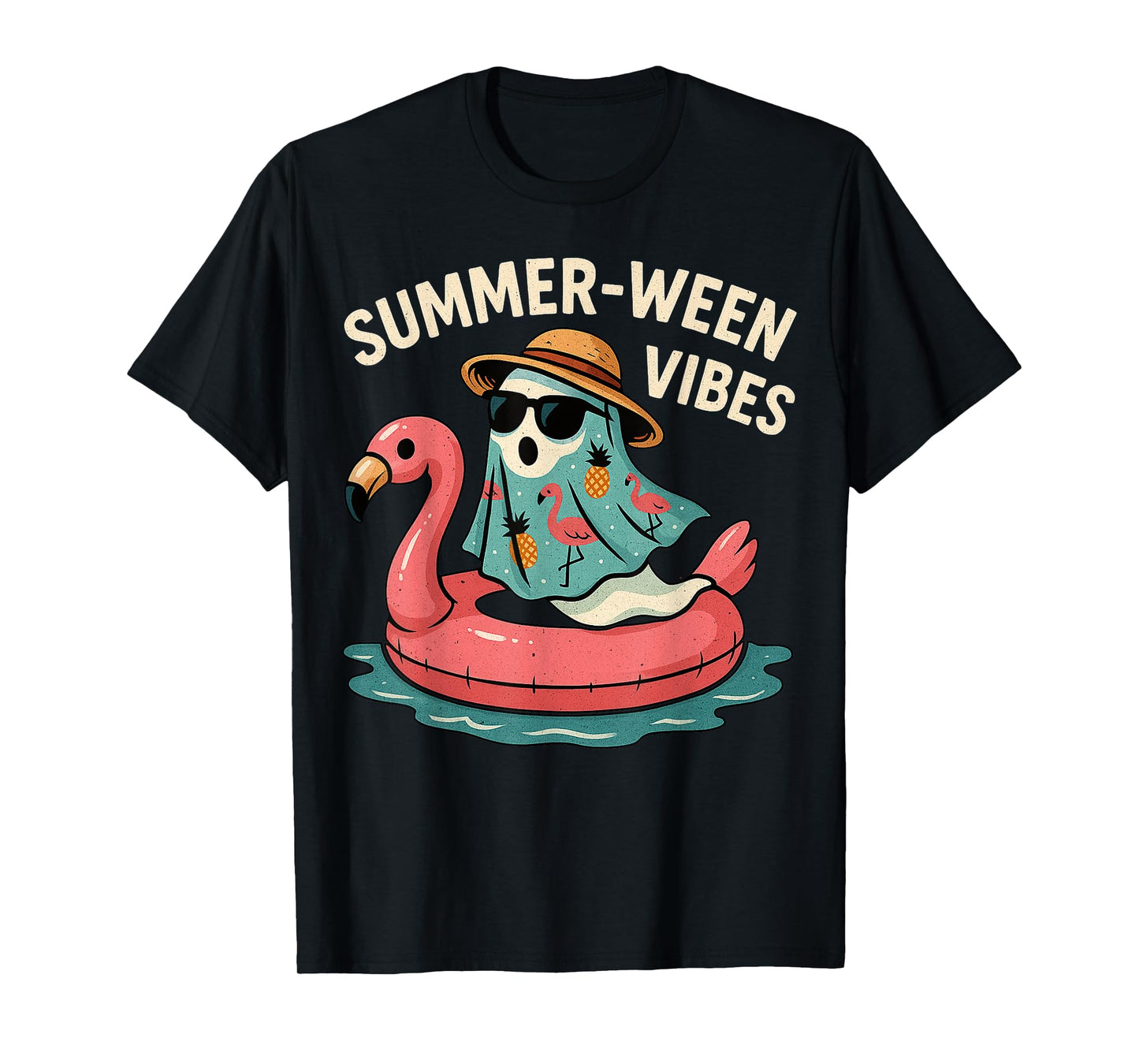 Halloween Summer Ween Funny Boo Float Costume T-Shirt