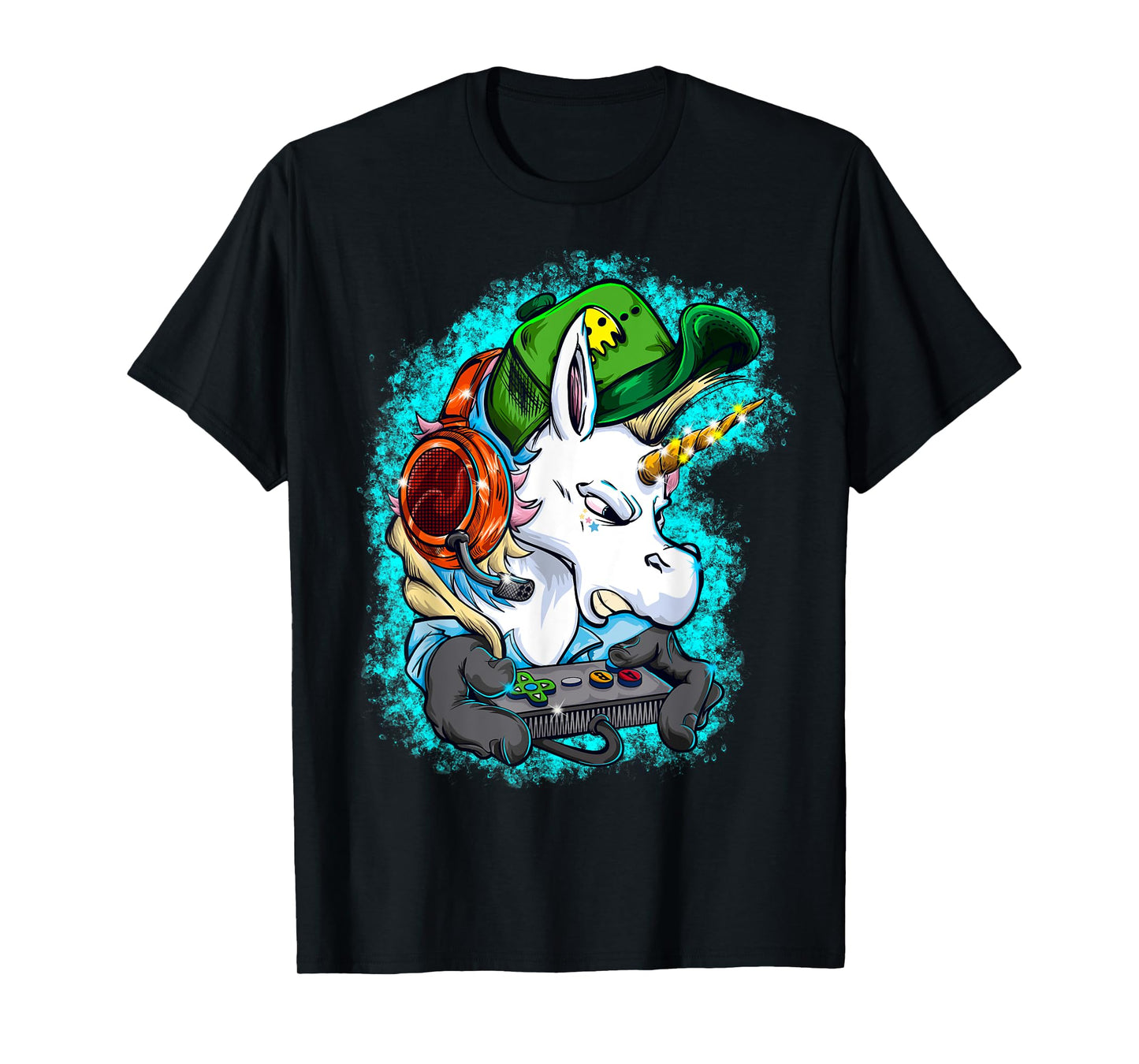Awesome Unicorn Video Gamer Gaming T-Shirt Gift Clothes T-Shirt