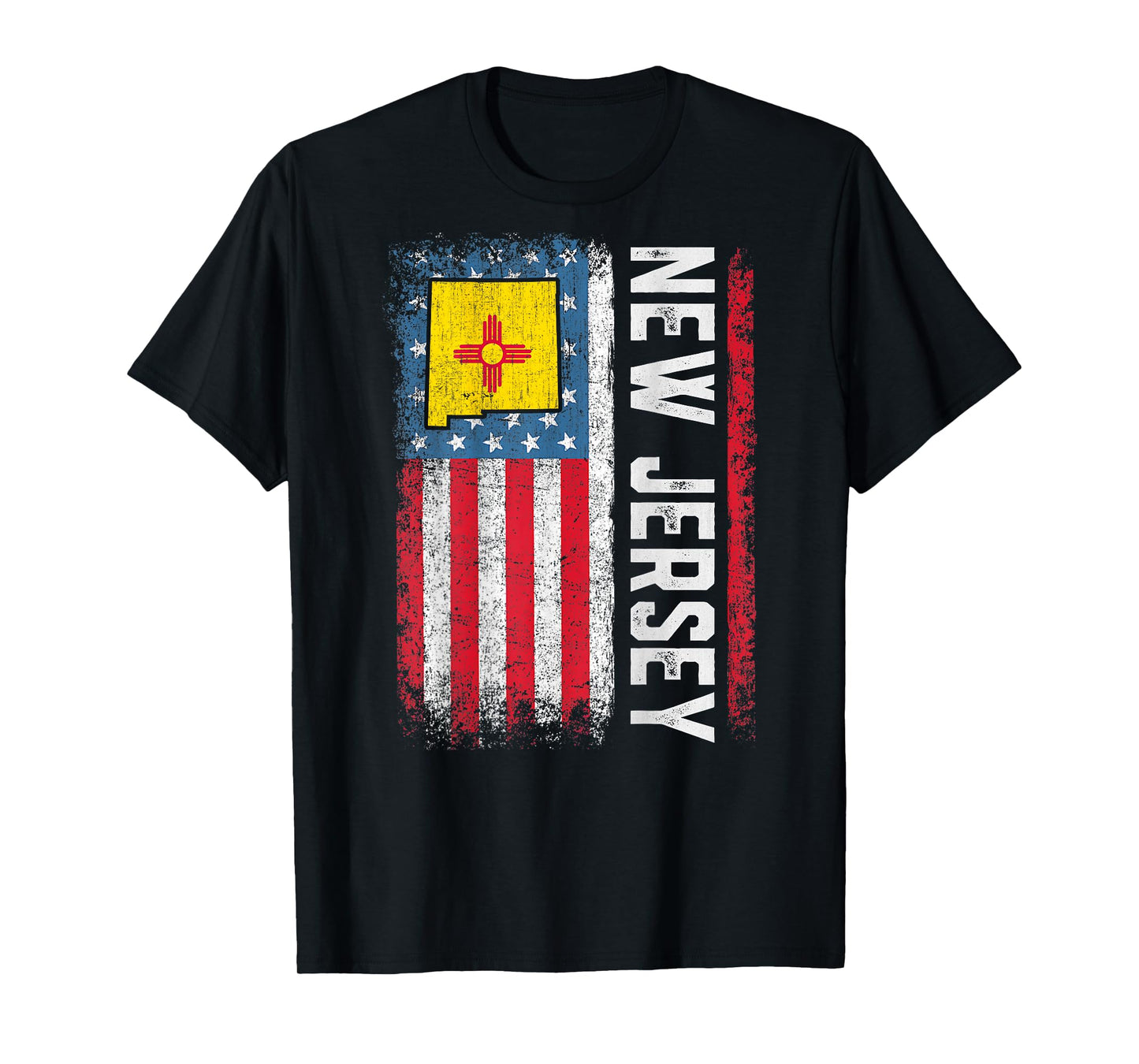 Vintage New Mexico State USA Flag Shirt New Mexico (On Back) T-Shirt