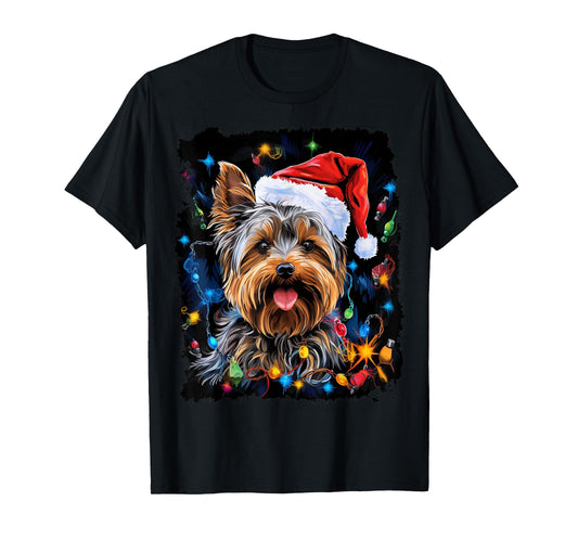 Dog Christmas Yorkshire Terrier T-Shirt