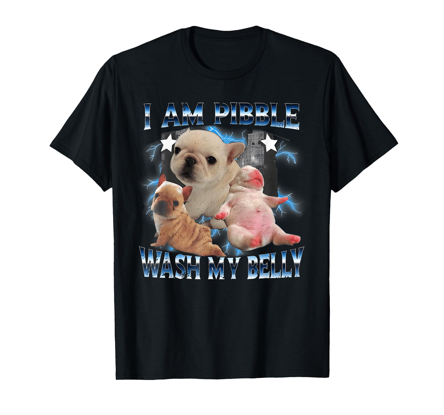 I Am Pibble Wash My Belly Pibble Meme Funny Dog Brainrot T-Shirt