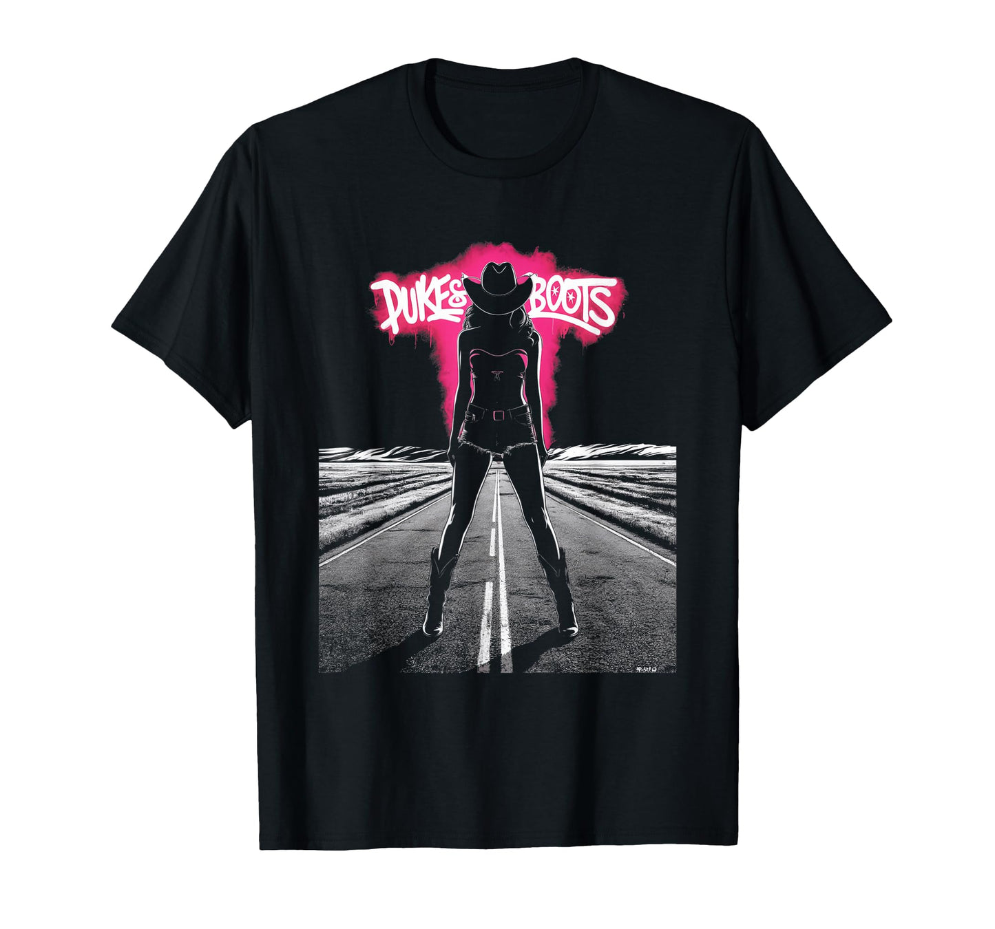 Dukes And Boots Cool Daisy Cowgirl Chick T-Shirt
