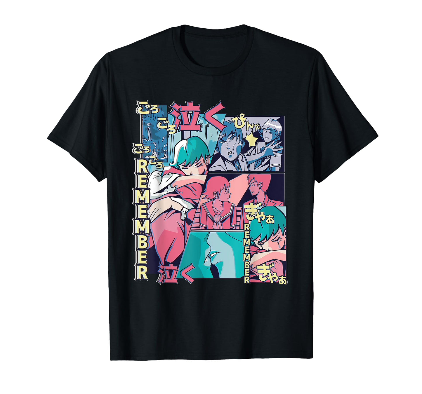 Anime Remember Sad Comic – Retro Emotional Art T-Shirt