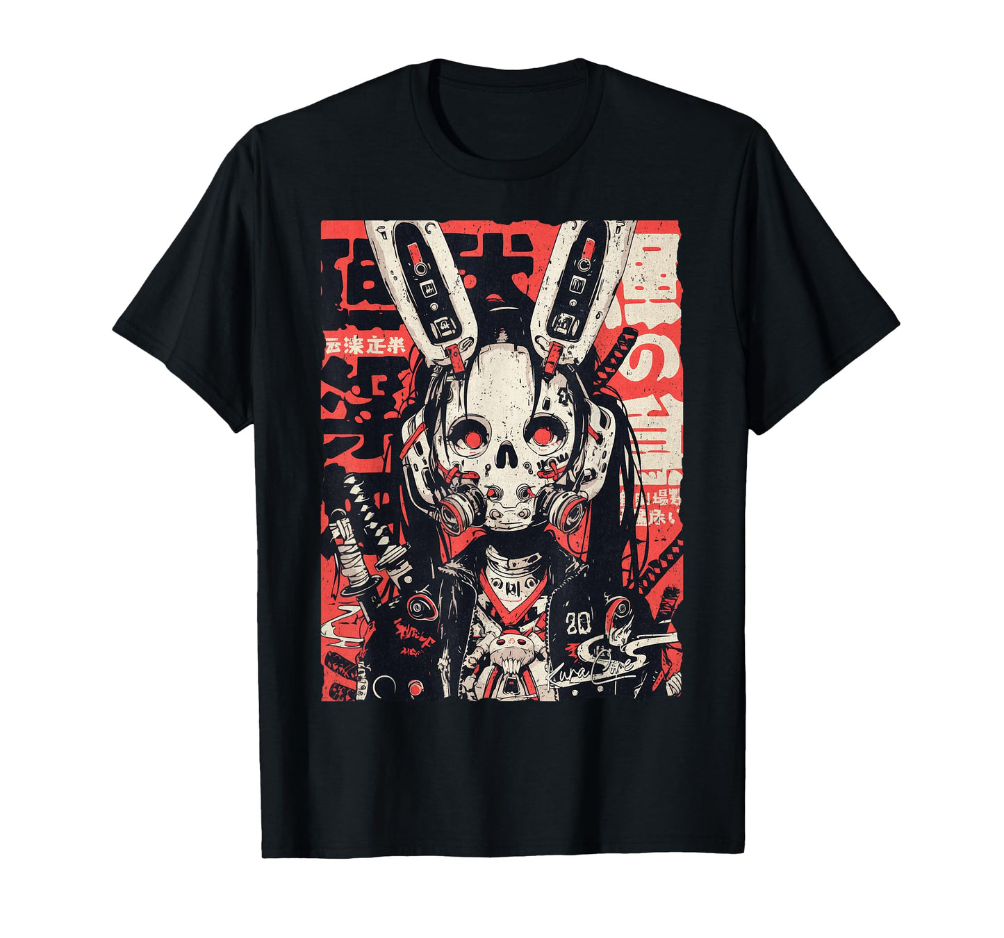 Japan Streetwear Cyberpunk Y2K Techwear Retro Manga Anime T-Shirt