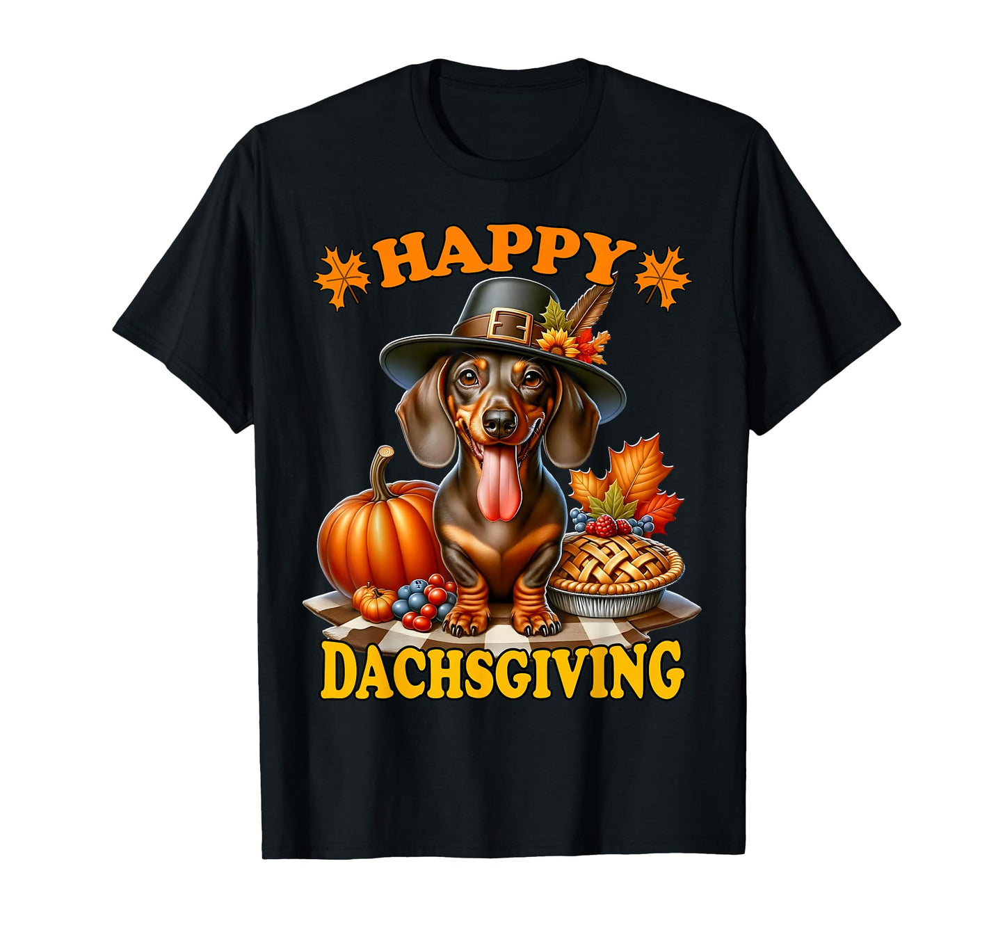 Thanksgiving Dachshund Happy Dachsgiving Doxie T-Shirt