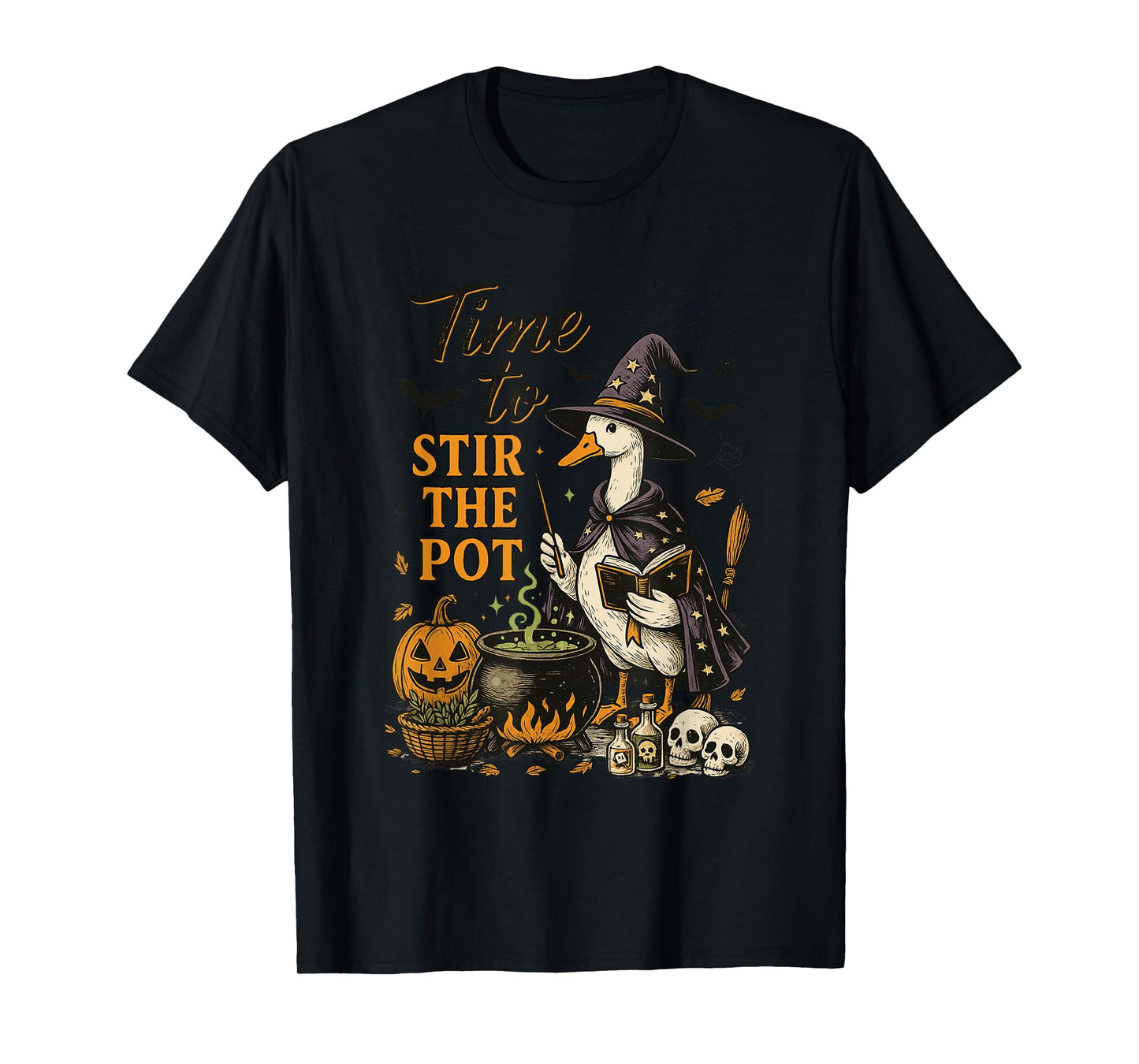 Time To Stir The Pot Witch Goose Magic T-Shirt