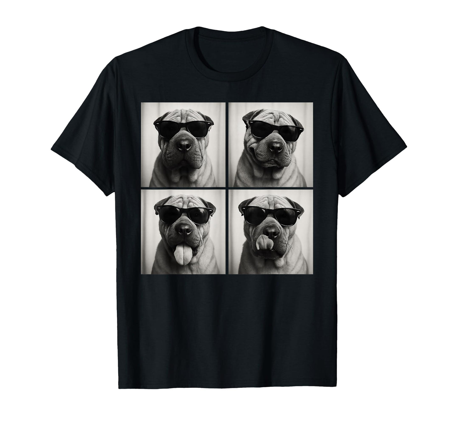 Funny Shar Pei Dog Lover Cute Sharpei Photo Booth T-Shirt