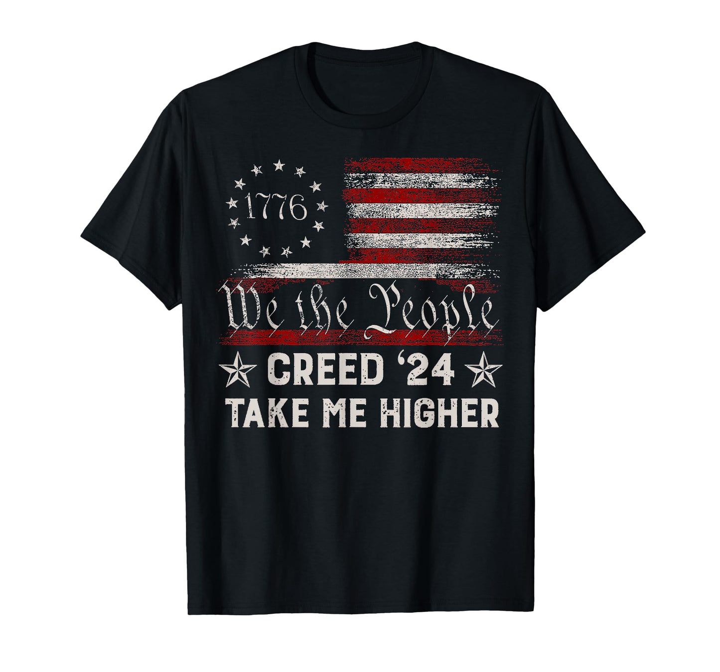 Creed 24' Take Me Higher American Flag T-Shirt