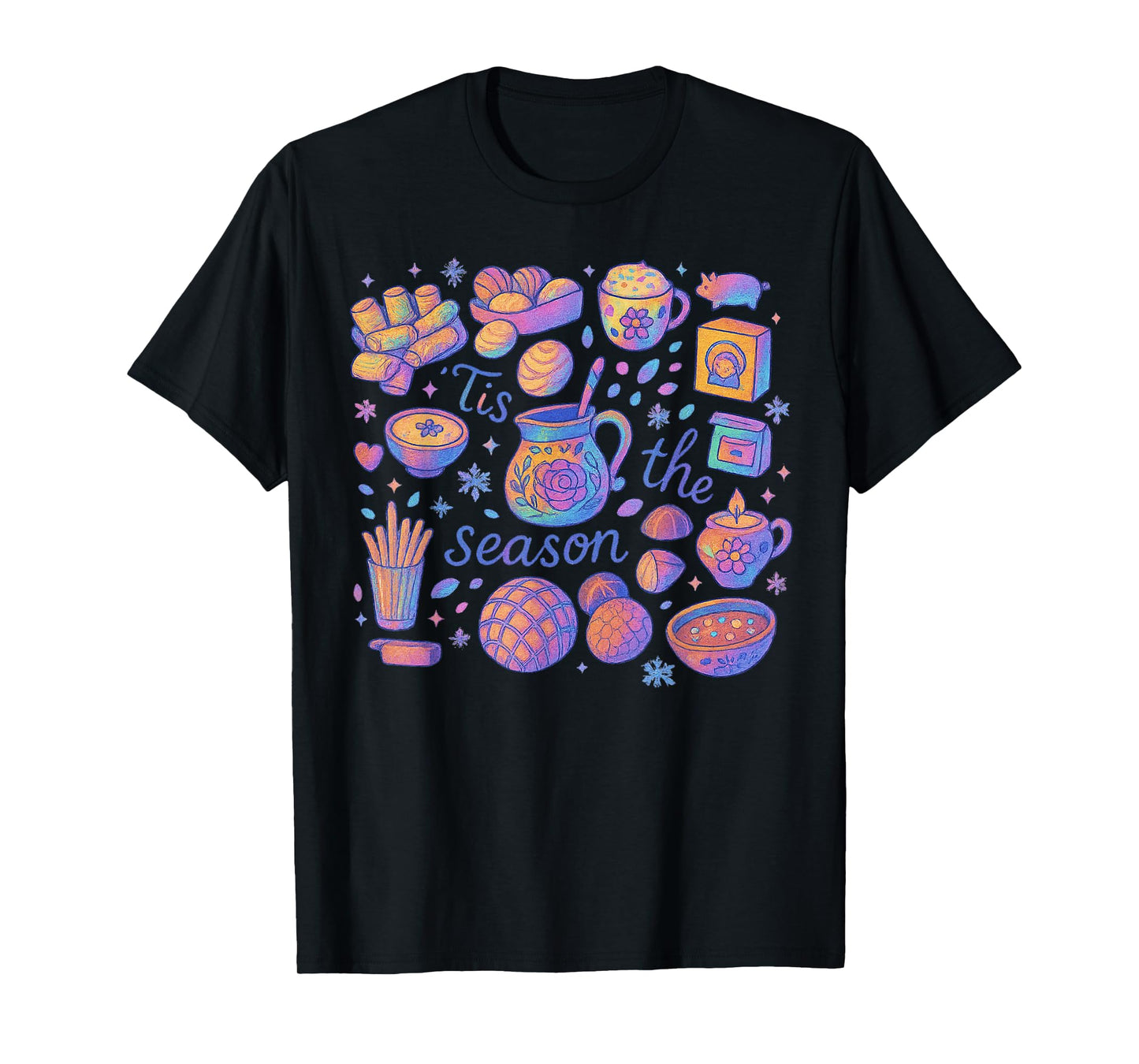 Funny Tis The Season Christmas Tree Santa Funny Sweet T-Shirt