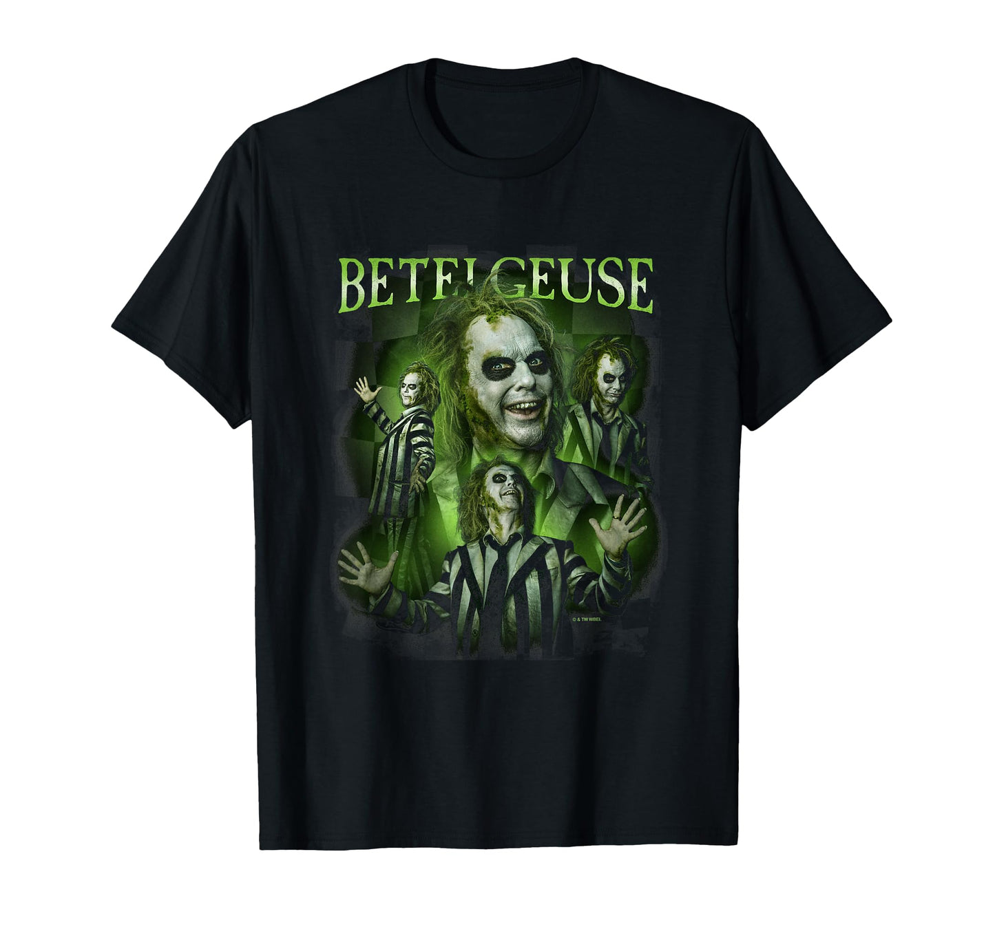 Beetlejuice Beetlejuice Betelgeuse Many Poses Collage Retro T-Shirt