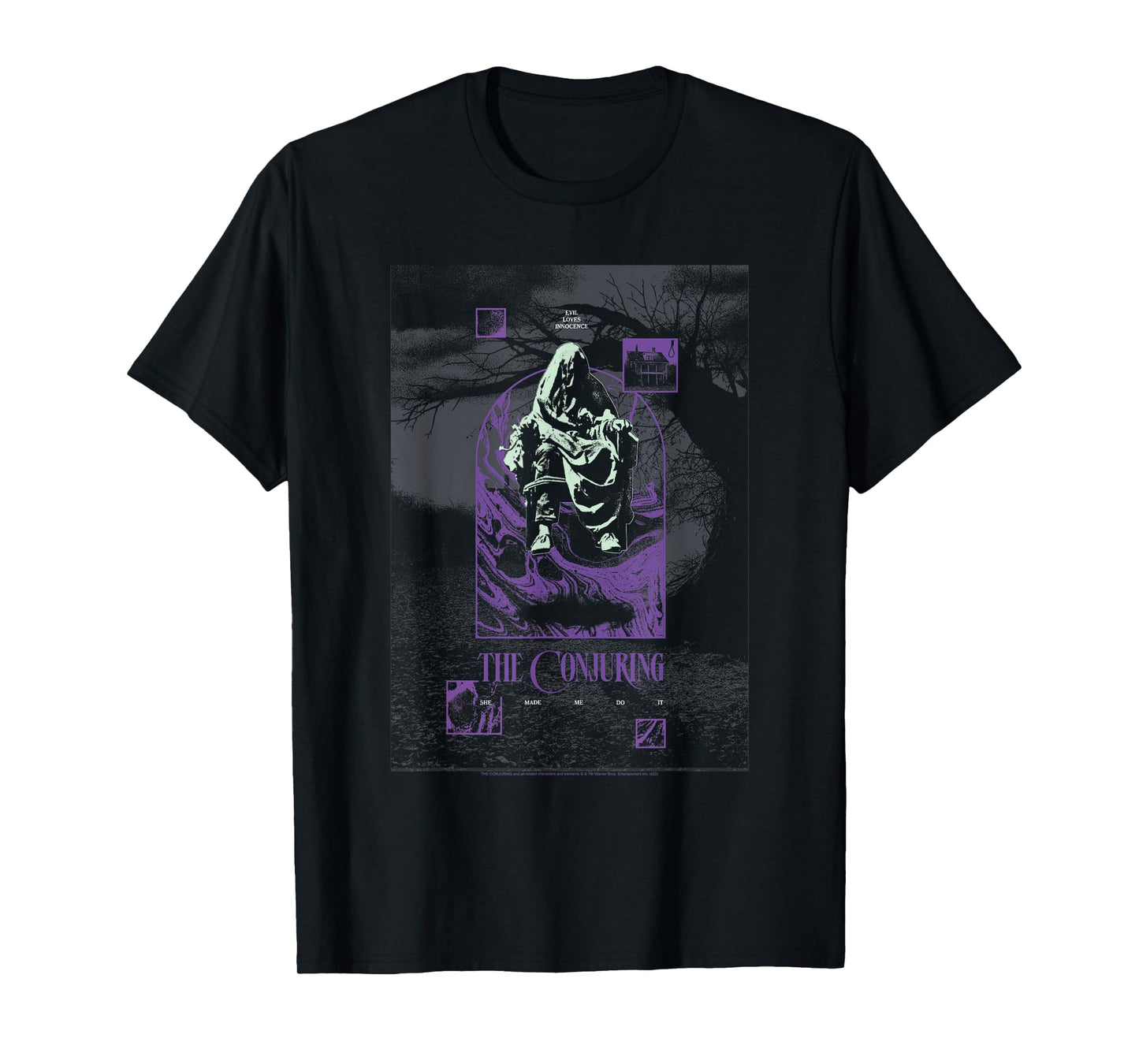 The Conjuring Poster Collage Horror Movie T-Shirt