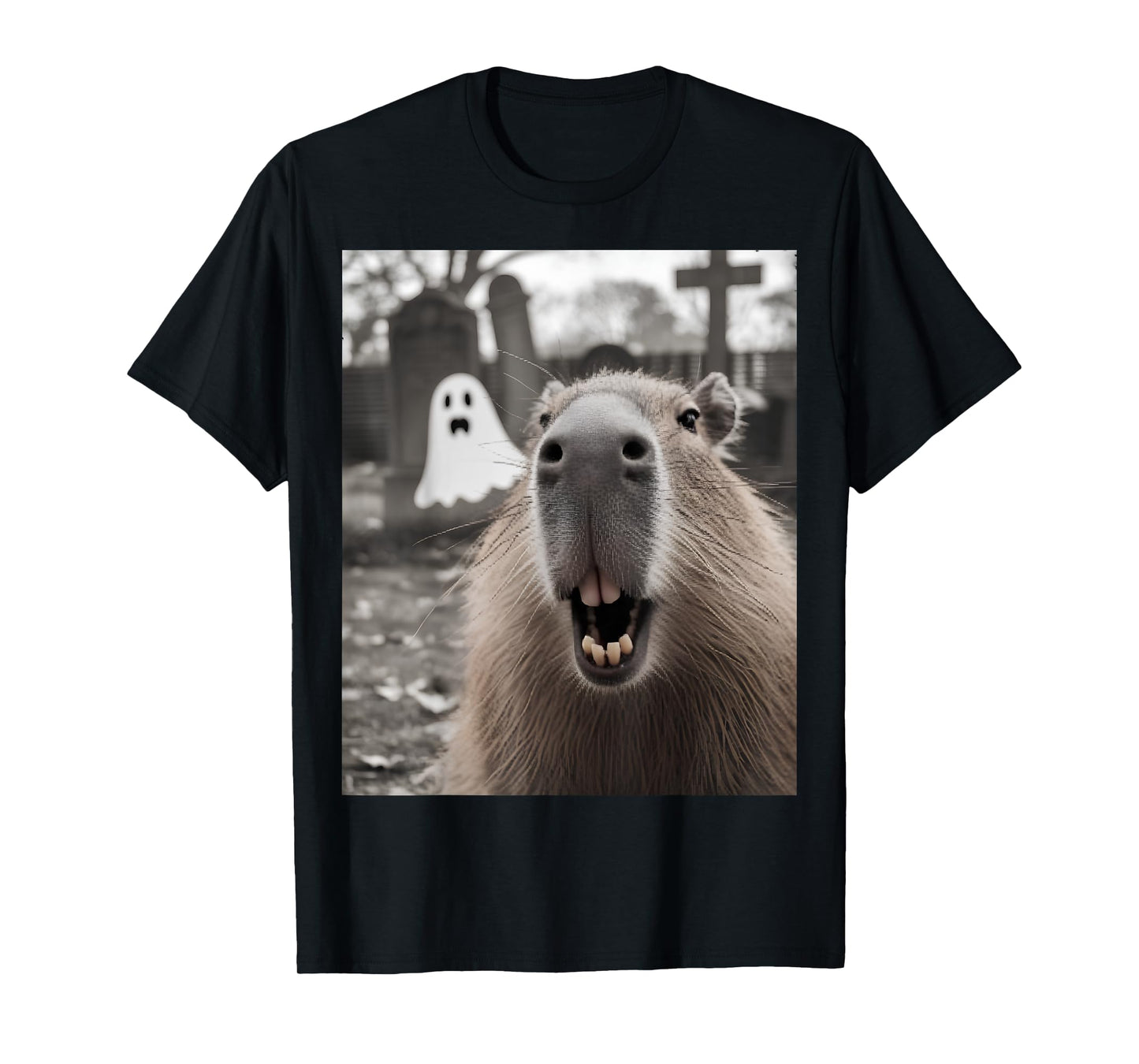 Funny Capybara Ghost Halloween Costume Capybara Halloween T-Shirt
