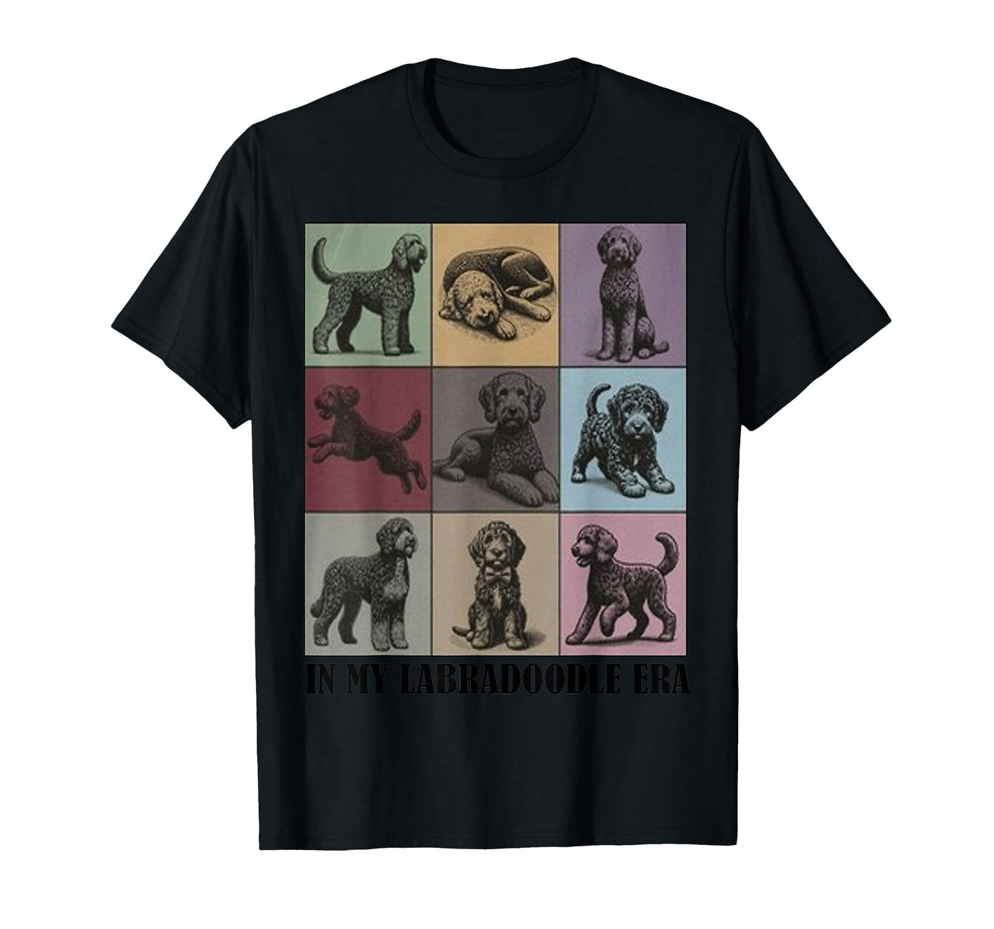 funny Dog Mama Quote In My Labradoodle Doodle Era Cool dog T-Shirt