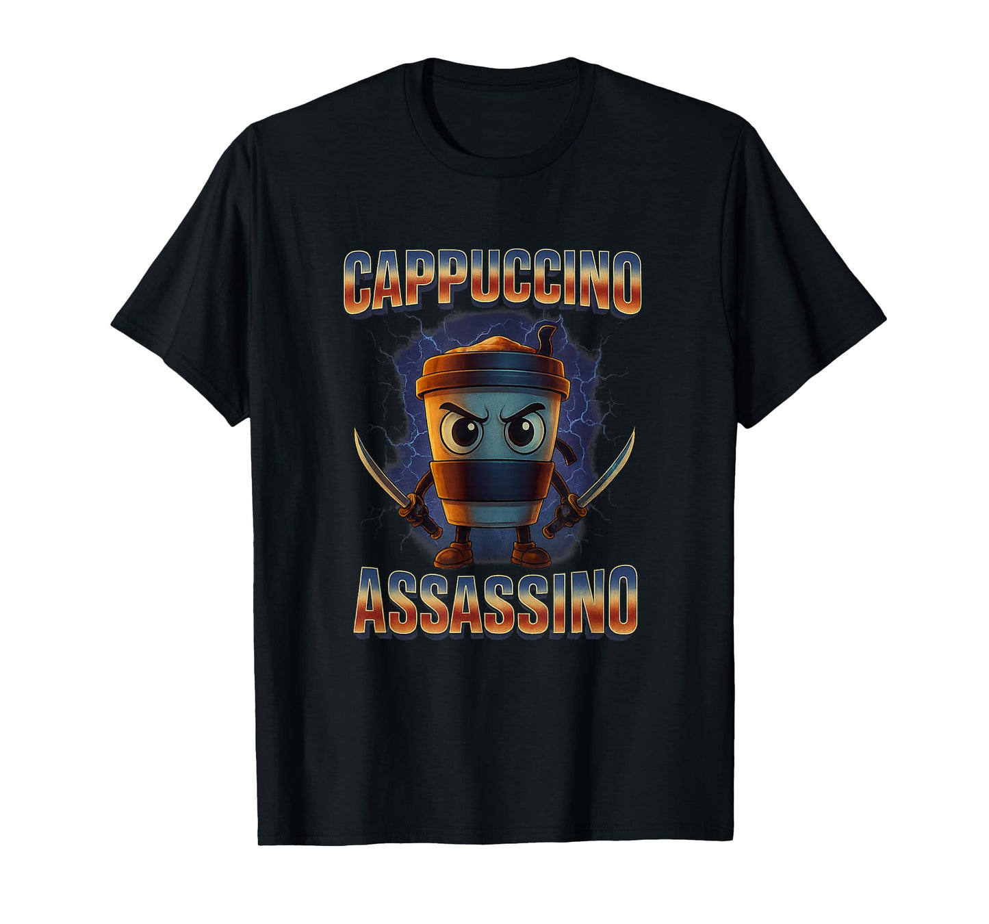 Cappuccino Assassino Brainrot Italian Meme T-Shirt
