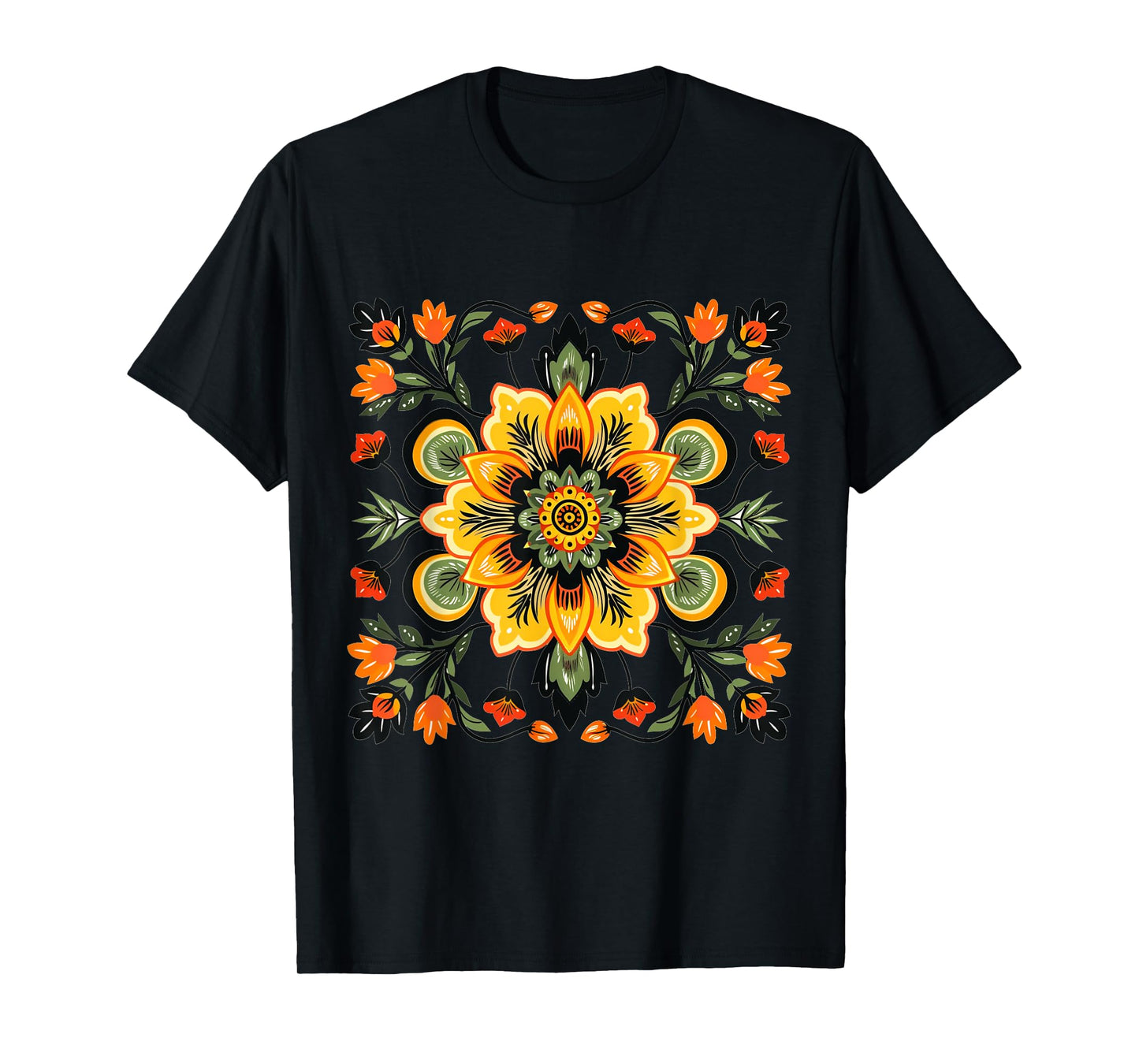 Cool Mexican Flower Costume for Boys and Girls T-Shirt